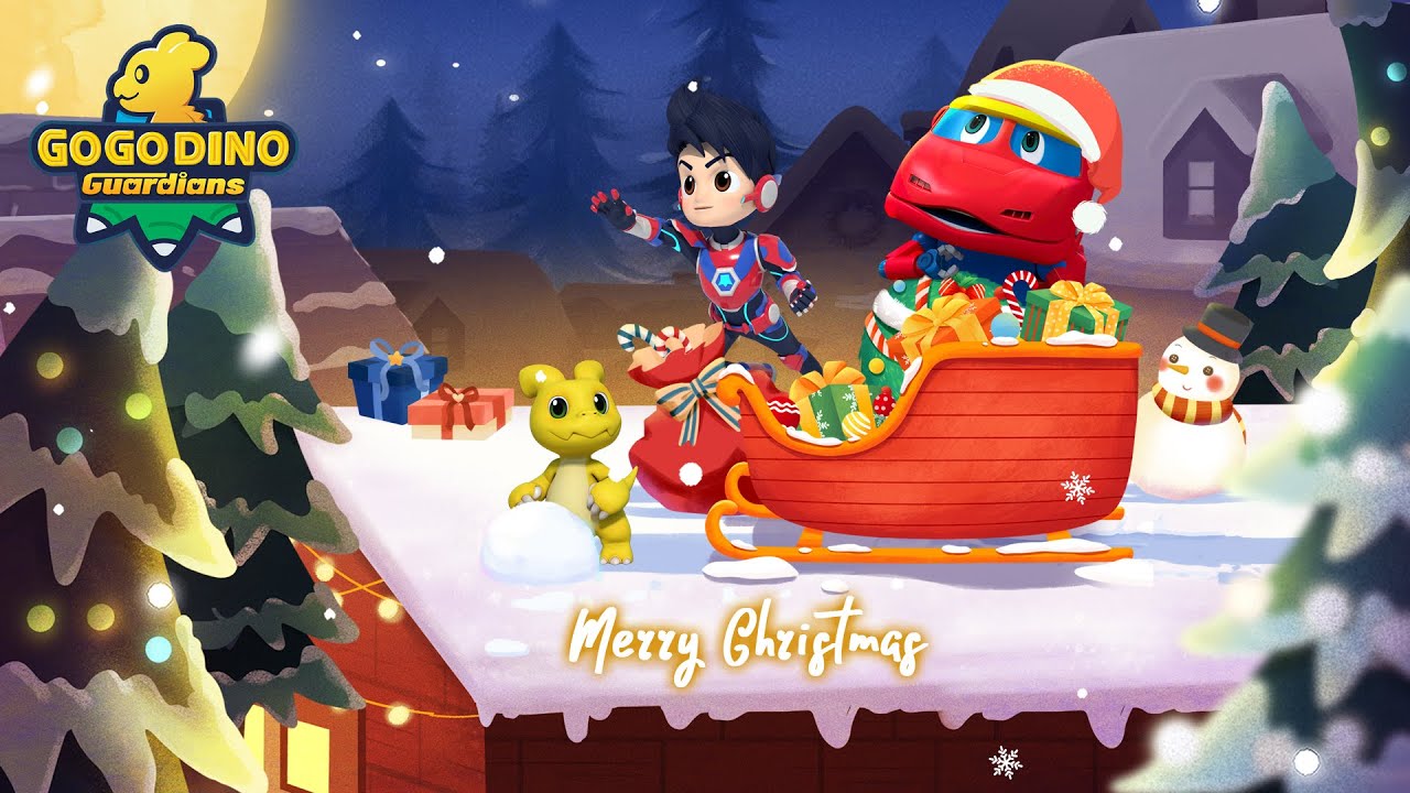 🎄GOGODINO Guardians&rsquo; Best Christmas Rescue❄️ | Merry Christmas🎅 | Super Power | Dinosaur Cartoon