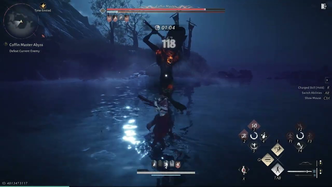 Coffin Master No damage Nameless Sword & Heaven Quaker Spear 1:44