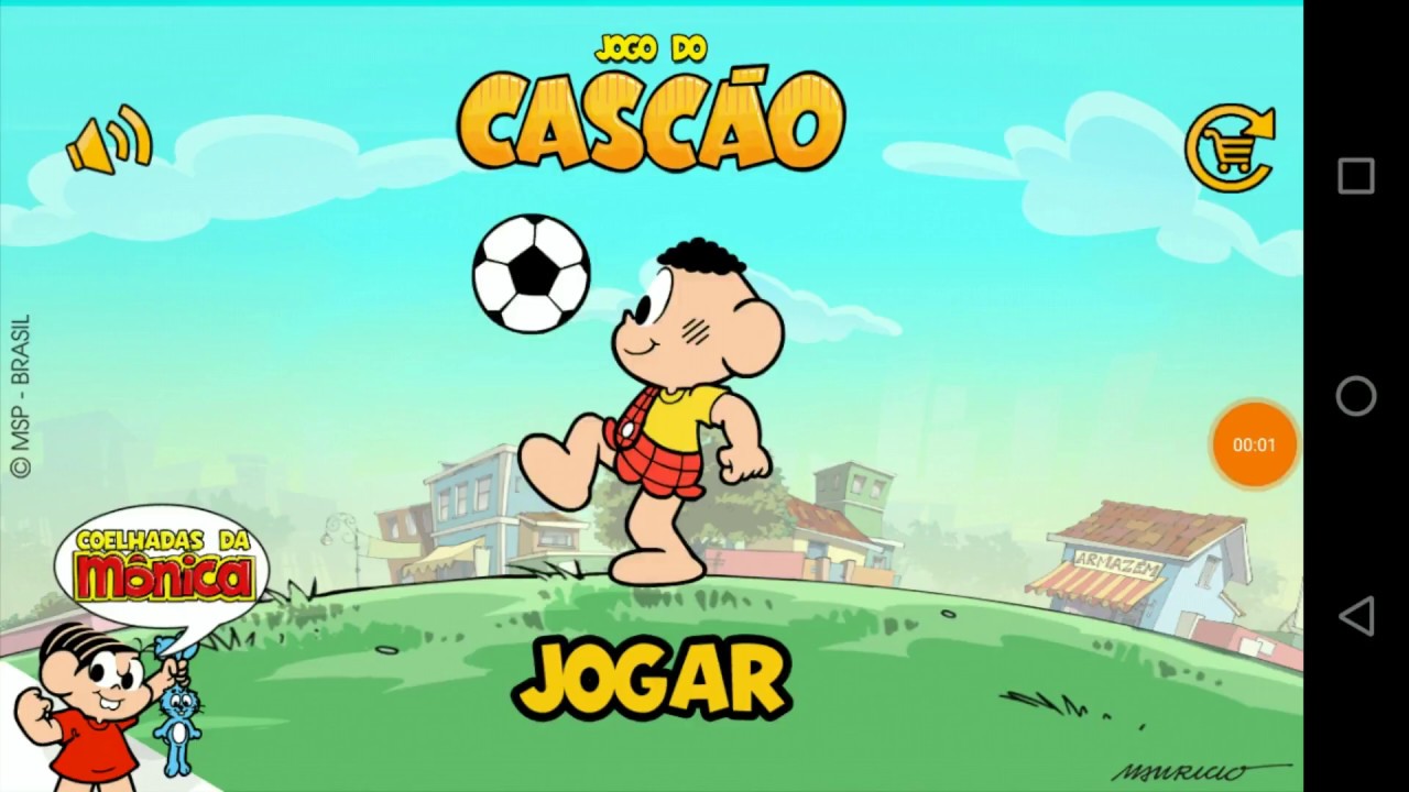 Cascão correndo da chuva (Jogo do Cascão) - Fases 01 a 11 - Parte 2 (Turma da Mônica)