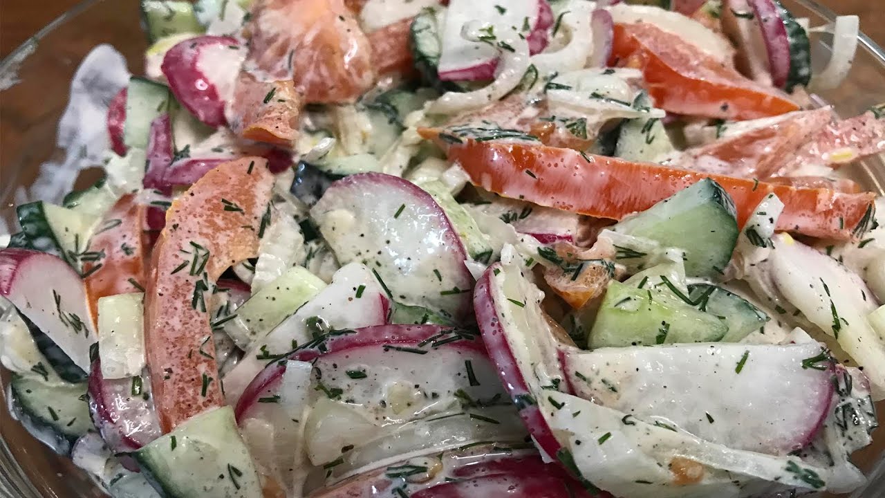 Салат из овощей    Vegetable Salad