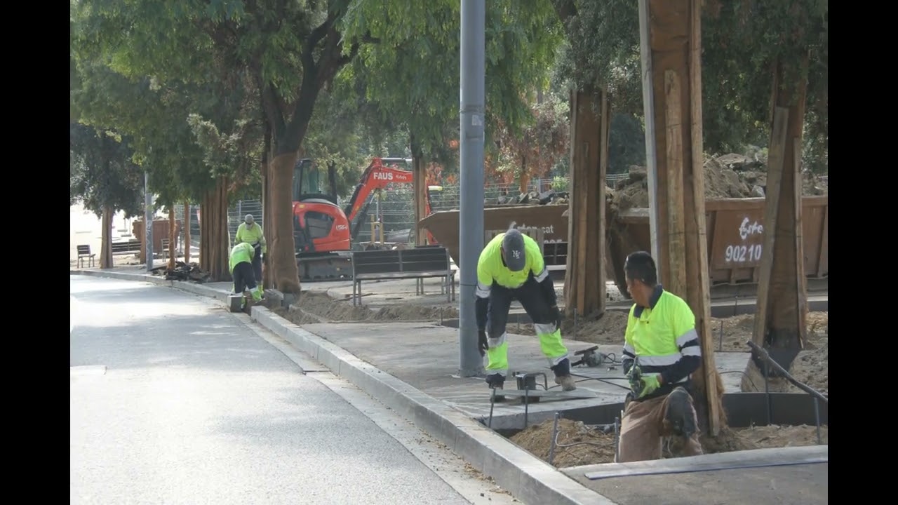 Intervencions al Parc Central a vista de dron