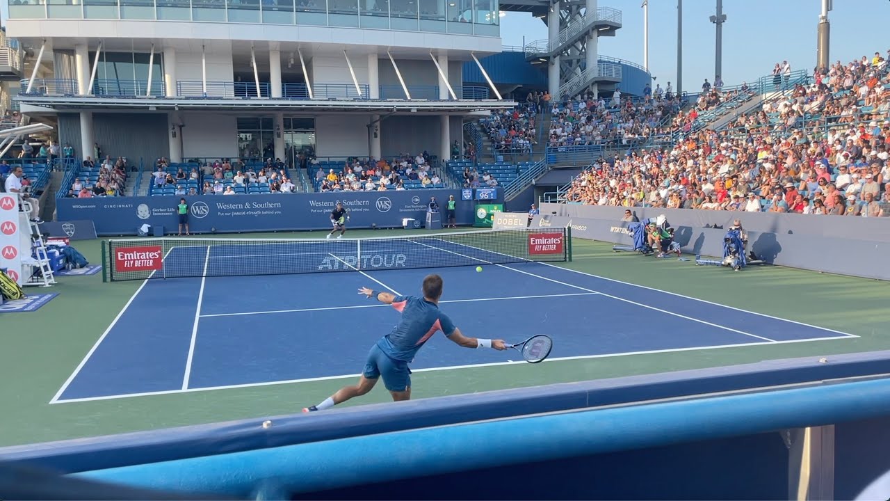 🇭🇷 Coric vs. 🇨🇦 Auger-Aliassime Court-side Highlights Cincinnati 2022