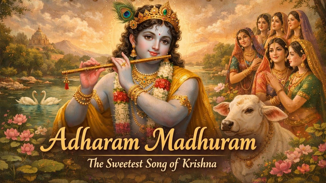 Adharam Madhuram (मधुराष्टकम्)| Peaceful Krishna Bhakti Bhajan Song | Madhurashtakam | Radhe Krishna