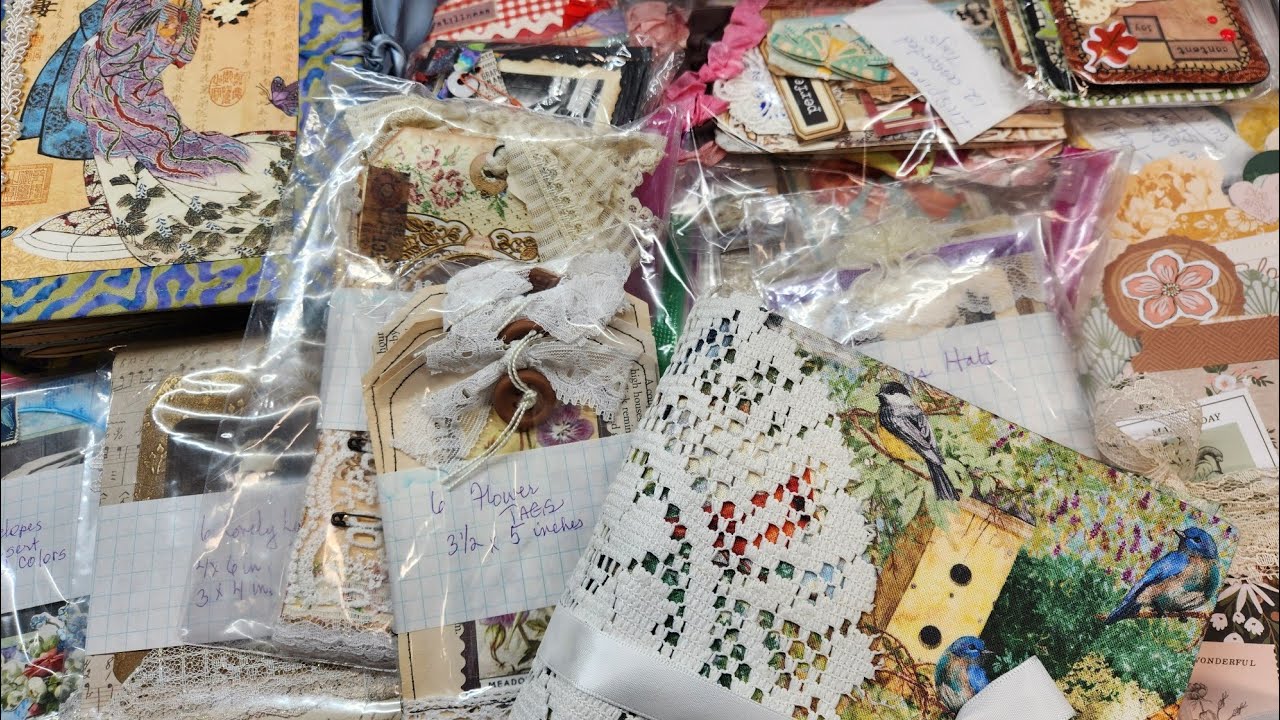 Journal cards & tags, embellishments galore &  junk journal flip-through, oh my!