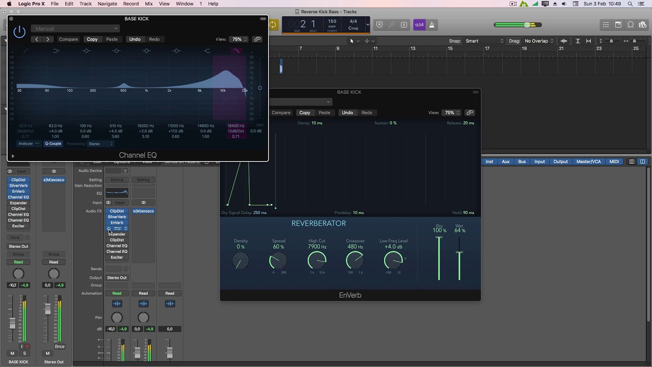 How to make Hardstyle Reverse Bass Kick With Logic X 2019 - Arch FX - Tips & Tricks Episode #36