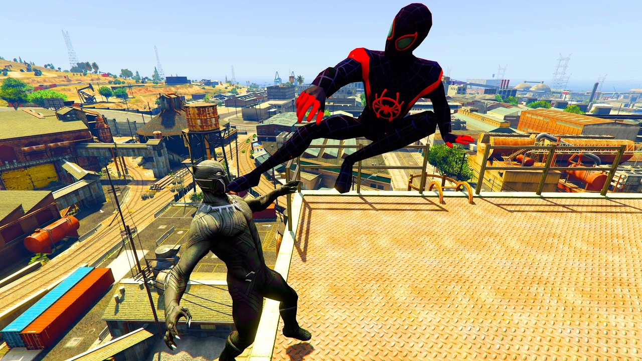 GTA V - Ragdolls And Fails Compilation V.111 (Miles Morales Vs Black Panther / Epic Ragdolls)