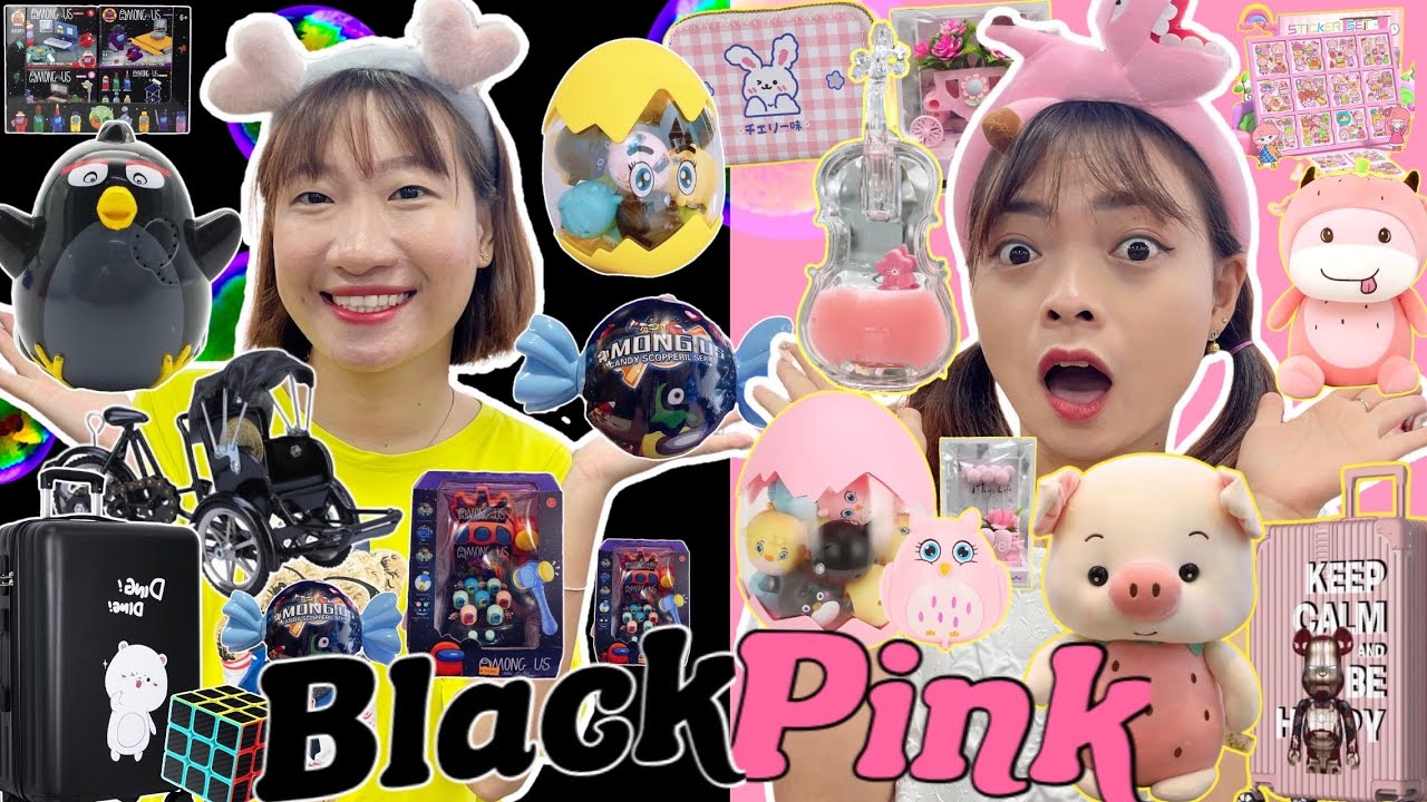 Thử Thách Mua Đồ Màu Đen và Màu Hồng Blackpink | Hằng Nheo Official