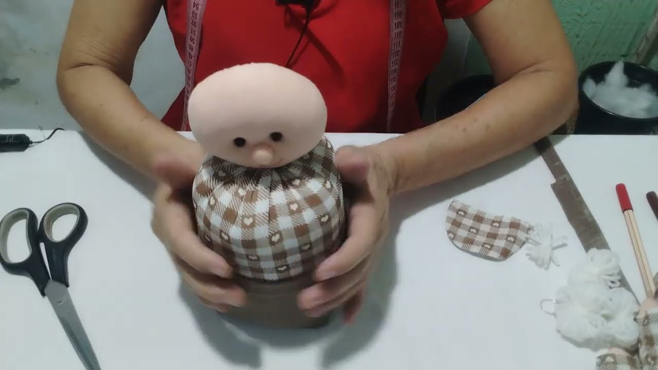 Lindo vovozinho peso de porta passo a passo completo vem aprender