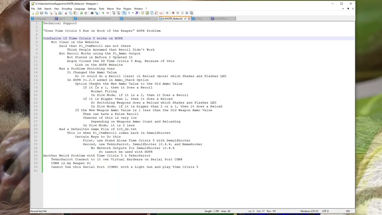 HOTR Technical Support - Does Time Crisis 5 Run on Hook of the Reaper