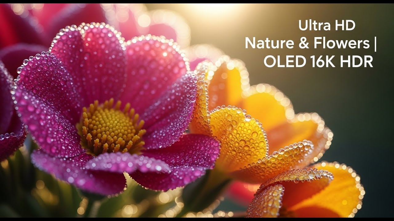 Stunning Cinematic Nature & Flowers | 16K HDR OLED Demo | Dolby Vision | 120fps Showcase