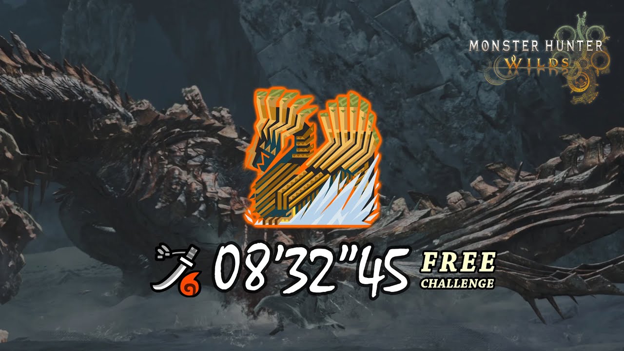 Arch Tempered Jin Dahaad | 8'32 Free Challenge | Long Sword | MHWilds | 歴戦王ジン・ダハド 太刀 ソロ