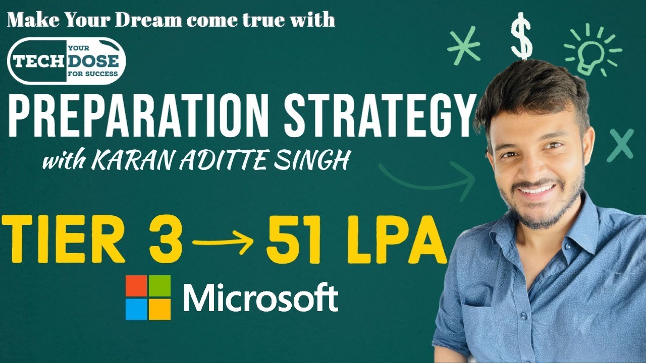Interview Dose | Tier-3 to Microsoft | 51 LPA | Hindi