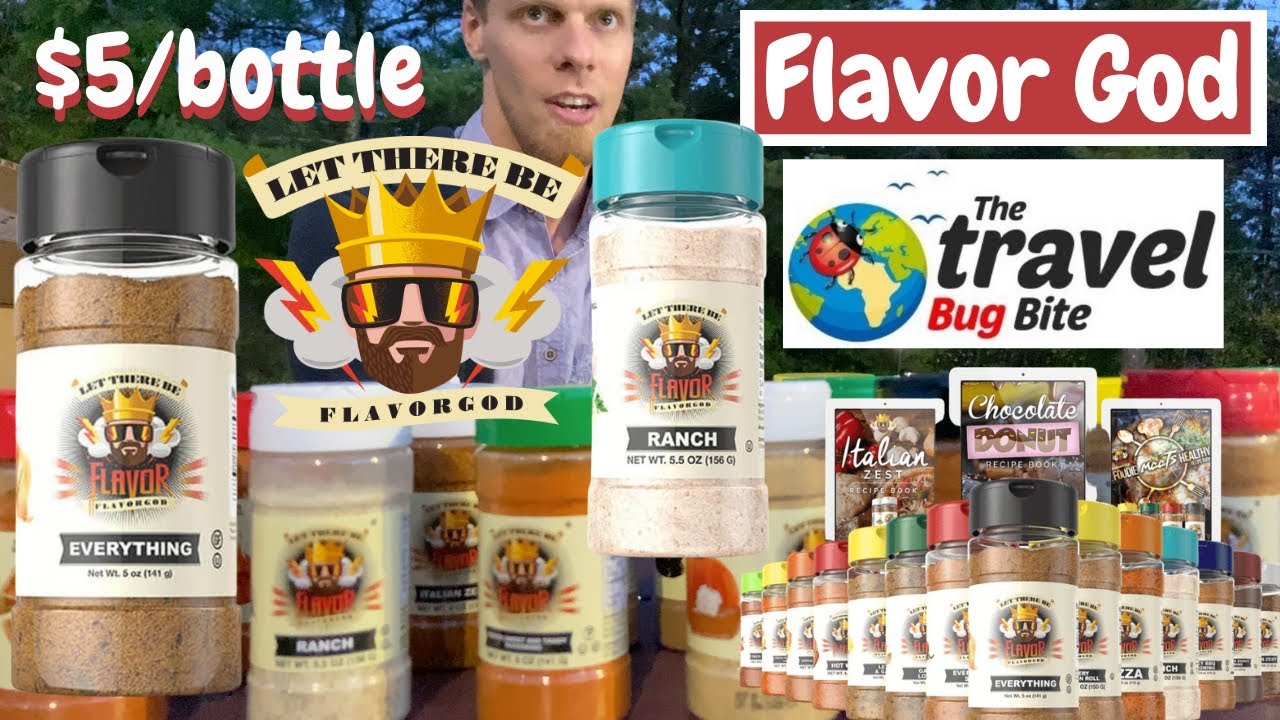 Flavor God: Healthy Spices, Large Bottles, Delicious Flavors