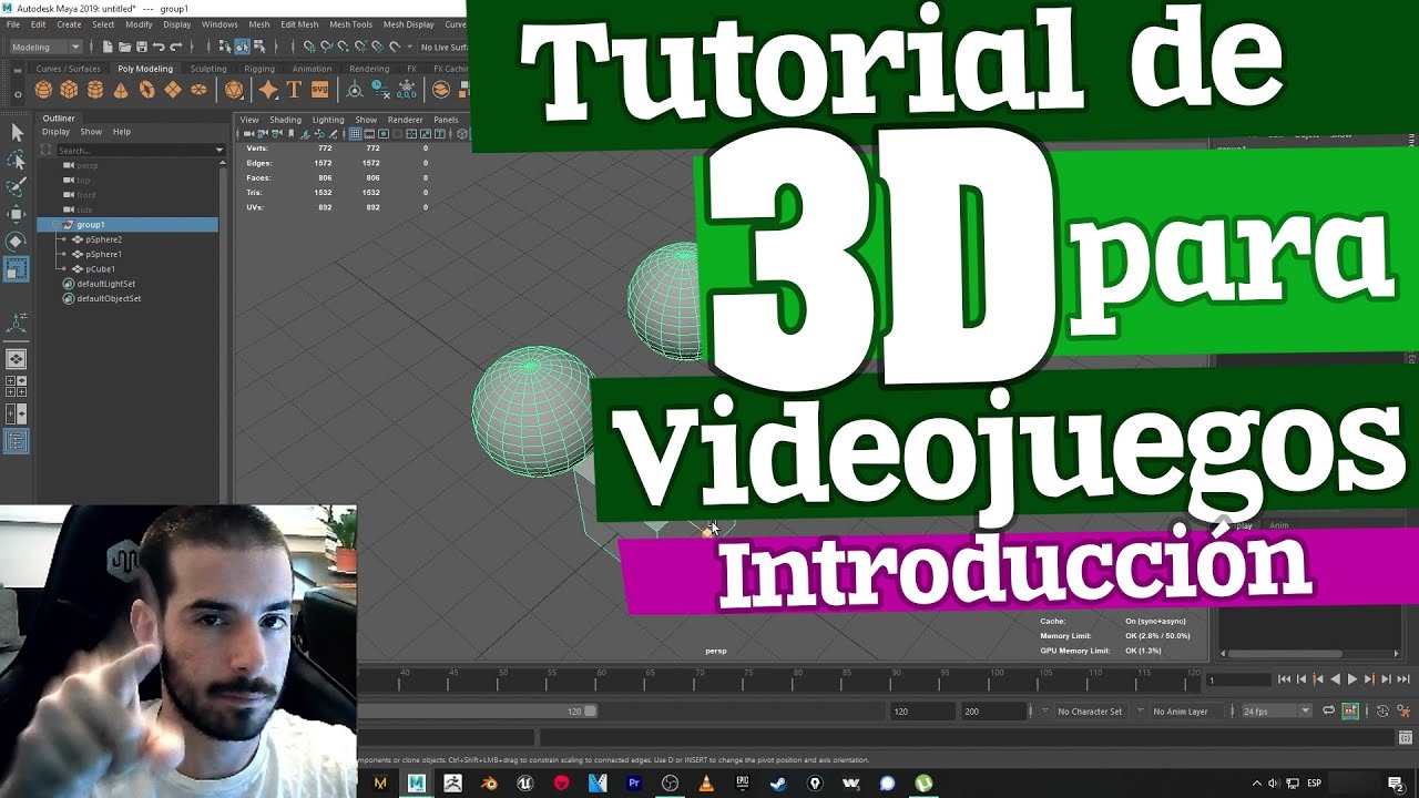 🎨 Tutorial de Arte 3D para Videojuegos 🎮 | 01 Introducci&oacute;n a Maya