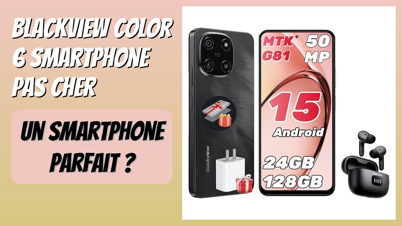 AVIS (2026) : Blackview Color 6 Smartphone Pas Cher. DÉTAILS