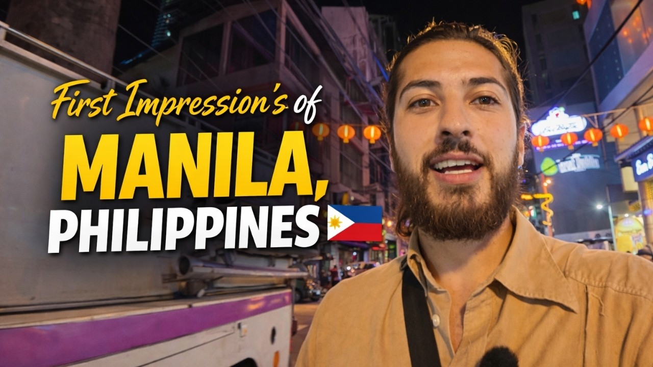 First Impression's of MANILA, PHILIPPINES 🇵🇭 | filipino street food | vloggers|uk