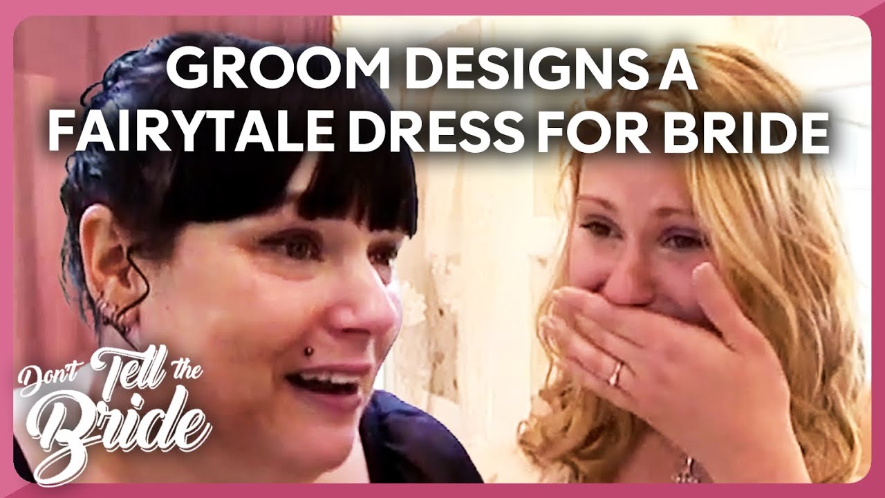 Groom designs a Fairytale dress for Bride! 🤧