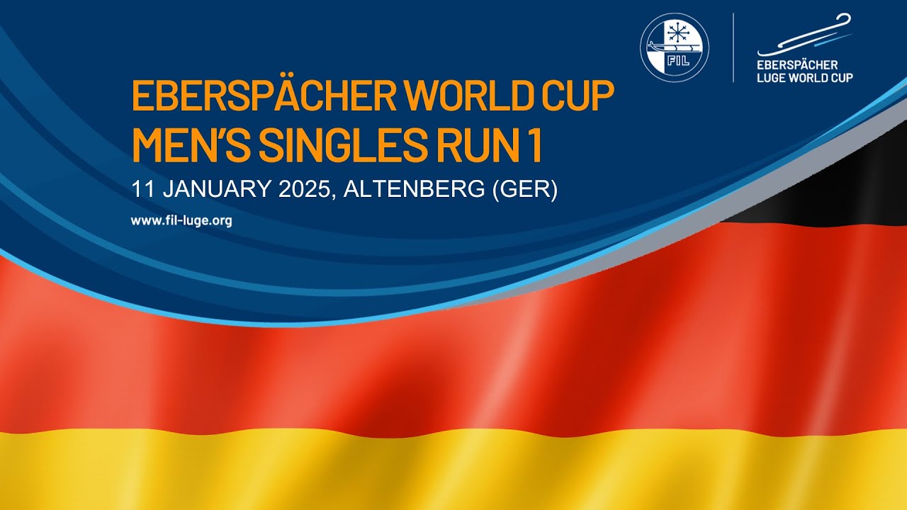 Men's Singles Run 1 | EBERSPÄCHER Luge World Cup - ALTENBERG, GERMANY 🇩🇪