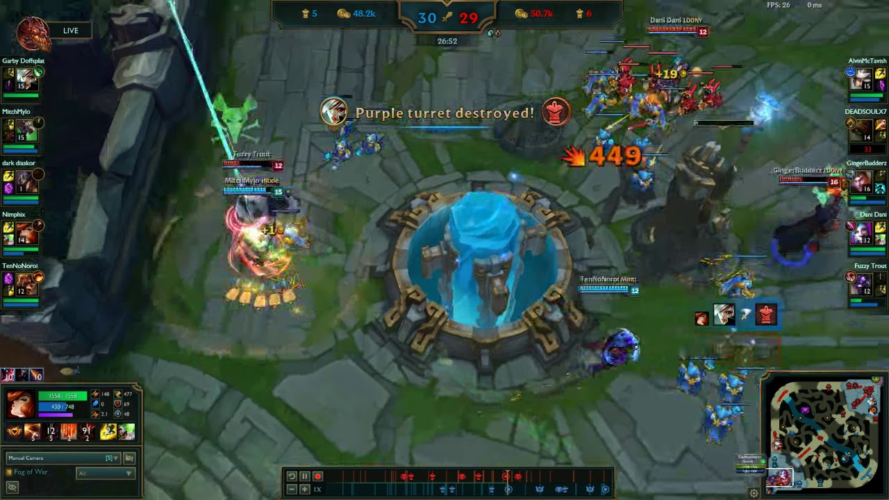 4v5 League Base Race Double Failure