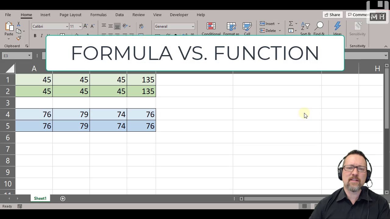 Уровень 1, Excel, Урок 18: Формула против функции