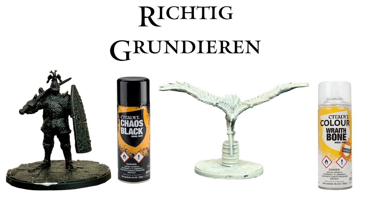 Painting Basics Tutorial  | Teil I | Miniaturen Grundieren