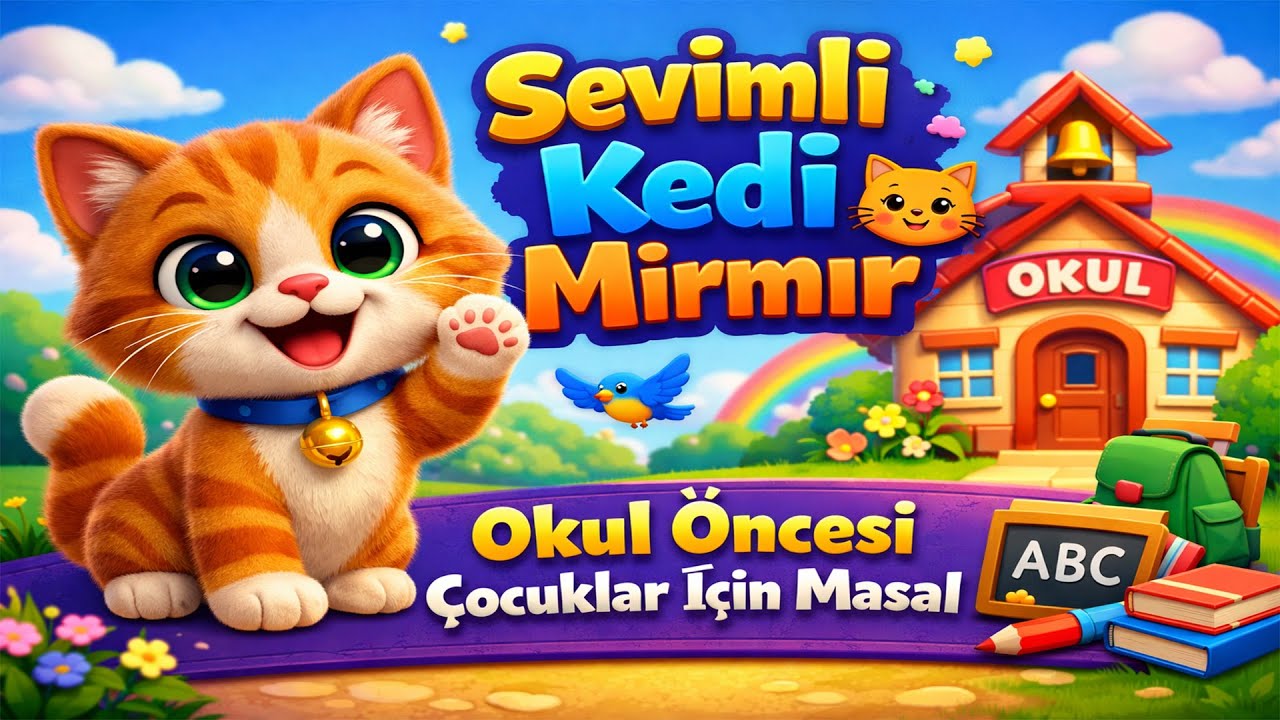 Sevimli Kedi Mırmır 🐱 | Okul Öncesi Çocuklar İçin Masal