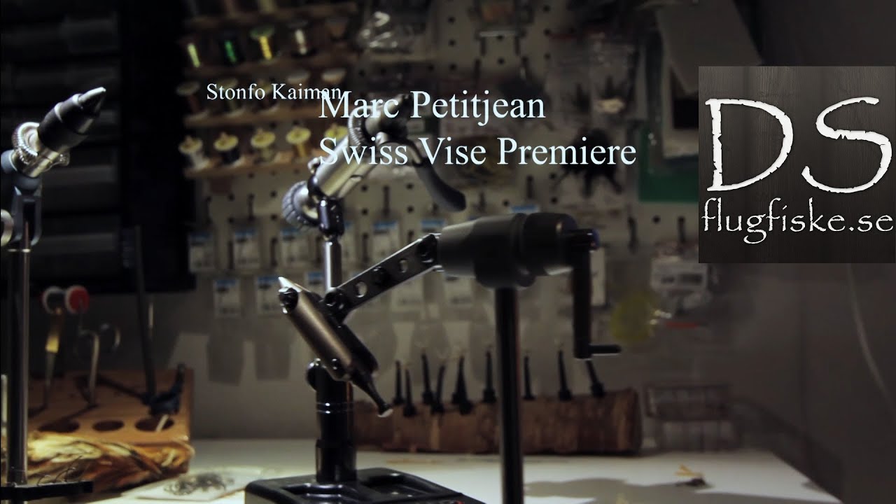 Jämförelse av Stonfo Kaiman, Marc Petitjean Swiss vise Premiere och Tiemco solid vise Heavy duty