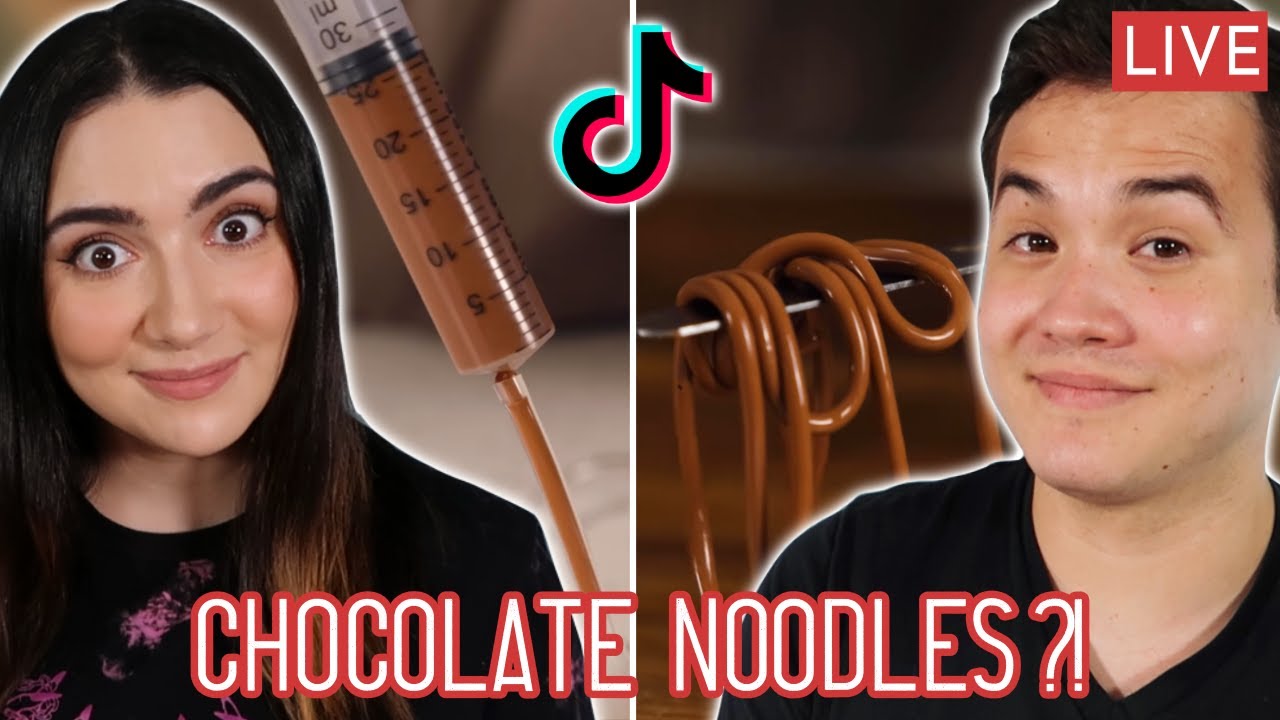 Trying To Turn Chocolate into Noodles Live (from TikTok)