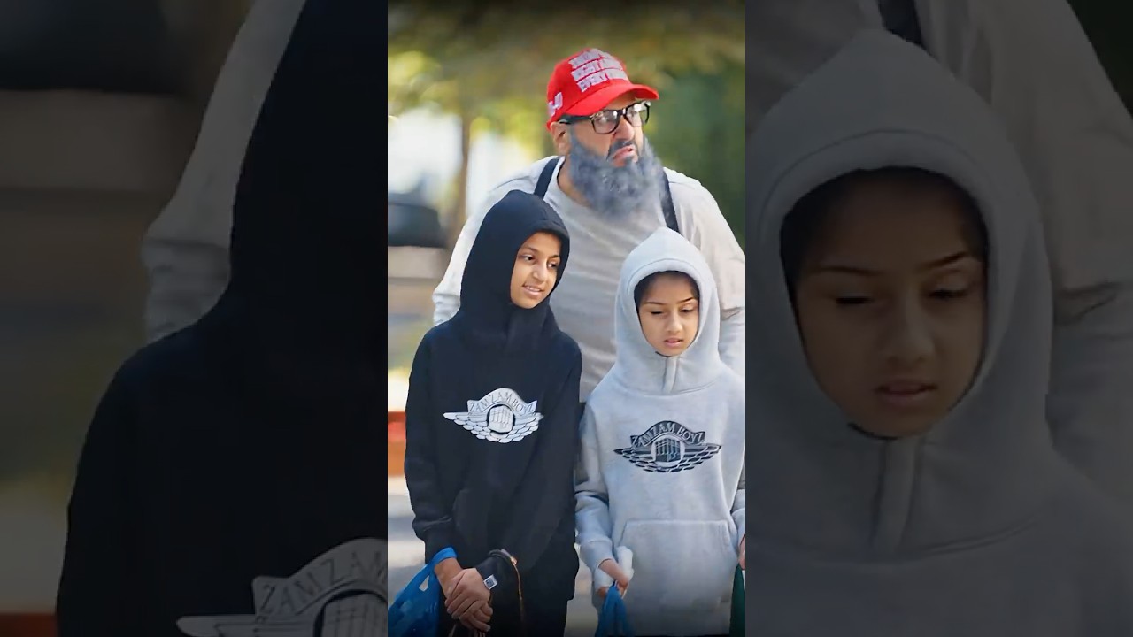 Muslim Kids HELP Racist Man! *EMOTIONAL* #shorts