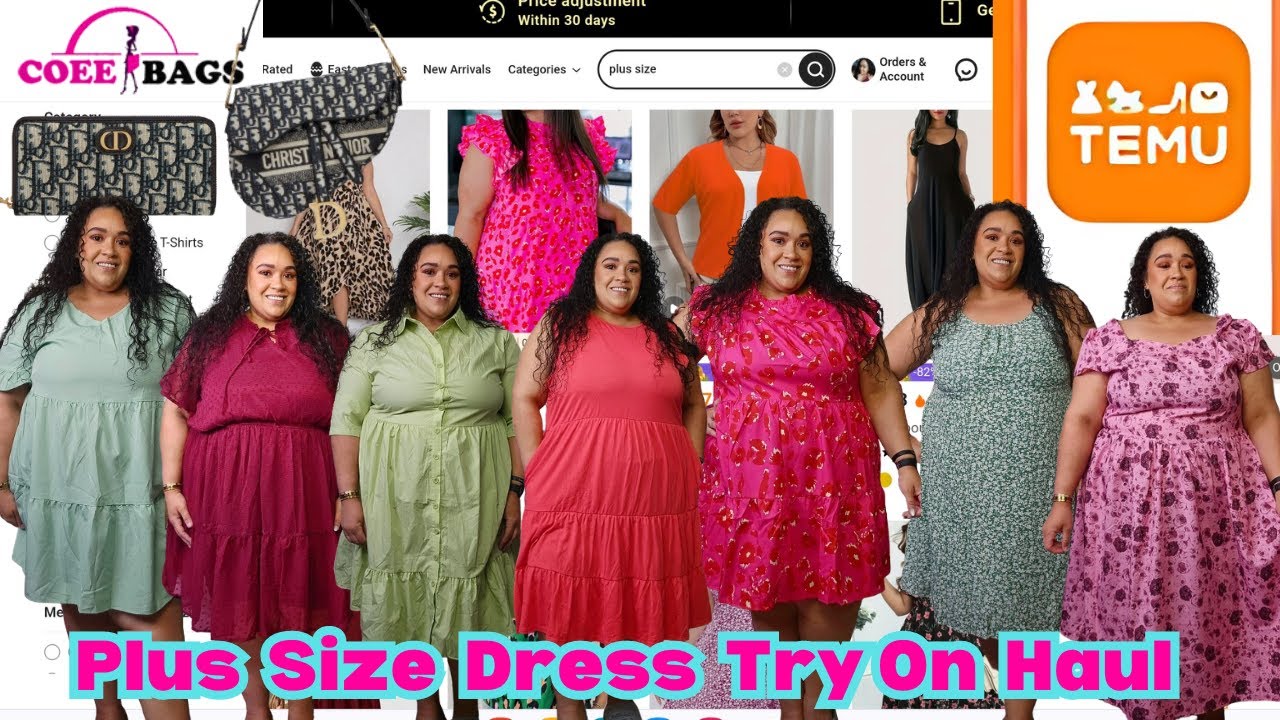 Temu Plus Size Haul 2024|Temu Plus Size Dress Haul 2024 Pt2|Temu Plus Size Try On Haul|Tasha StJames