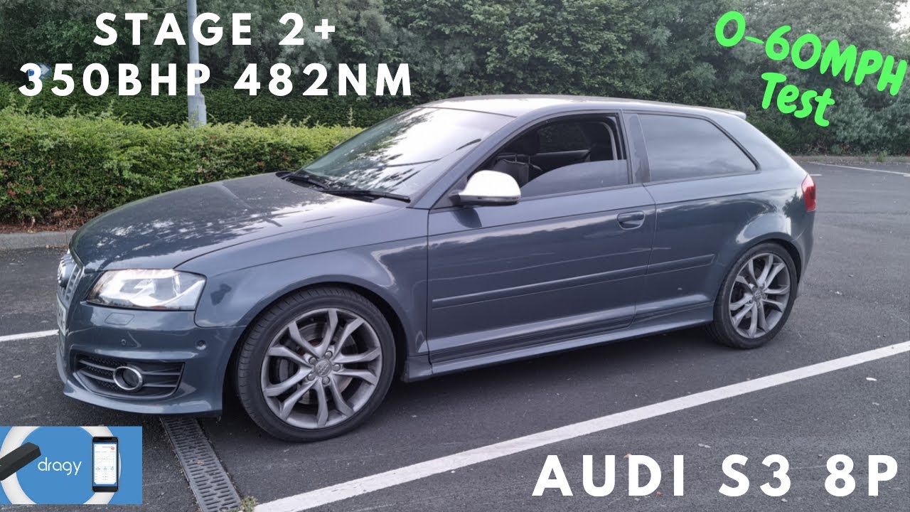 Crazy Audi S3 8p Stage 2+ Dragy 0-60 1/4 mile 100-200 - Nothin But Power The Road to 500bhp ep.2