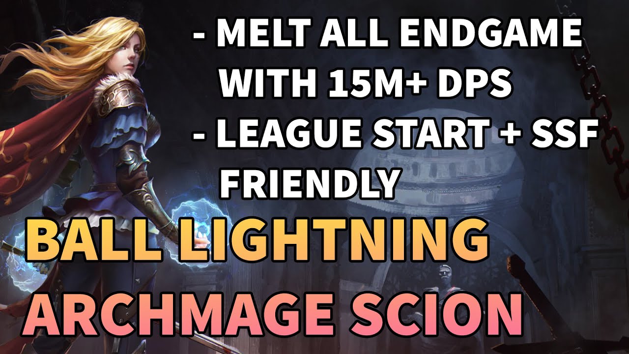 ARCHMAGE BALL LIGHTNING ASCENDANT - Melt It ALL With Just a Mana Flask - Path of Exile 3.11 Harvest