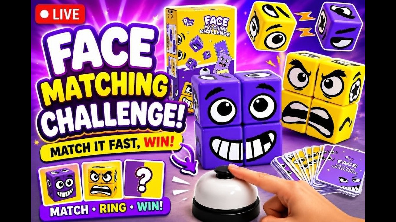 🎲 FACE MATCHING CHALLENGE! 😱 Can You Match It FAST? | LIVE