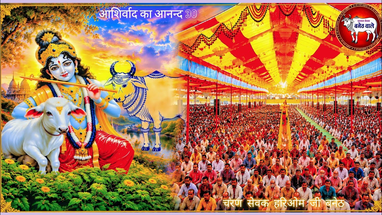 The joy of satsang blessings part 30, discourse, bhagwat katha,hariom ji baneth