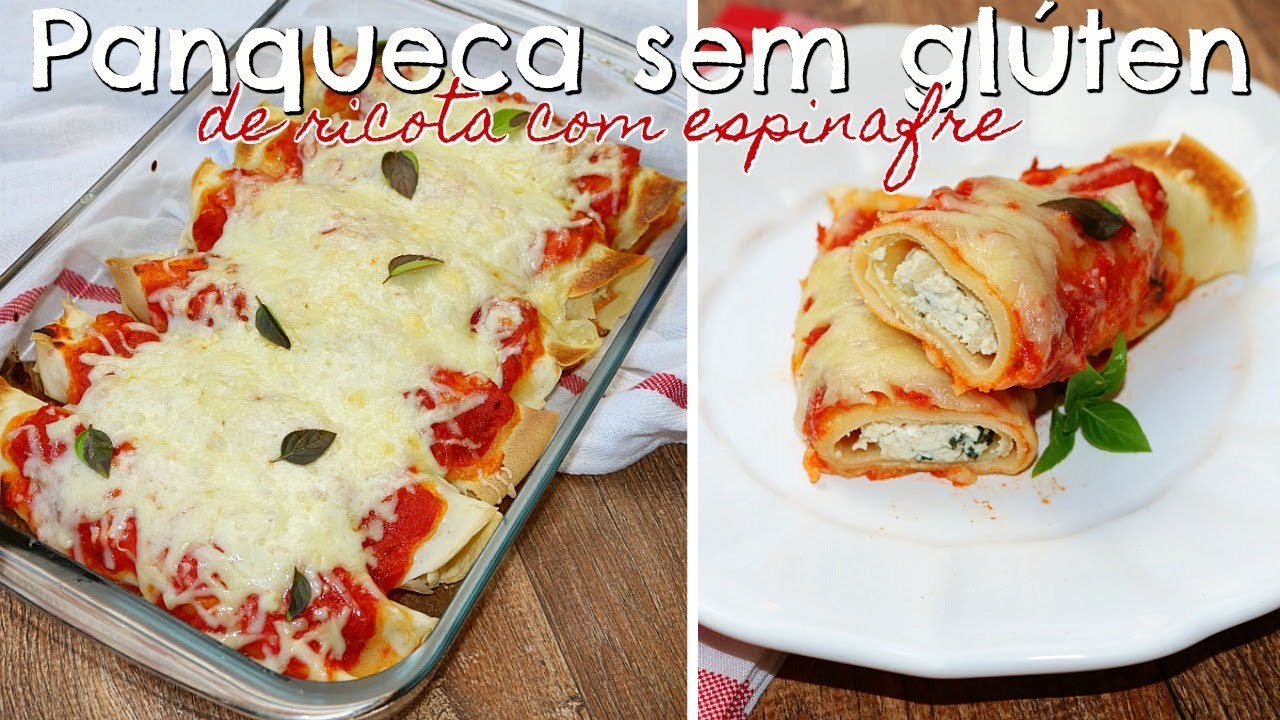 Panqueca sem Glúten com Recheio de Ricota e Espinafre | Menu de Nutri