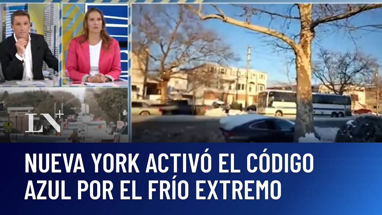 Frío extremo en Estados Unidos: Nueva York activó el código azul