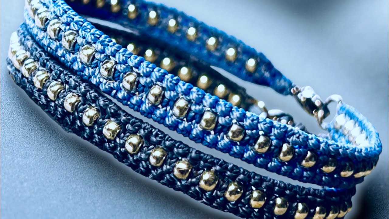 Perlengold.ch - Makramée Armband #makramee #diy #makrametutorial #bracelet #handmade