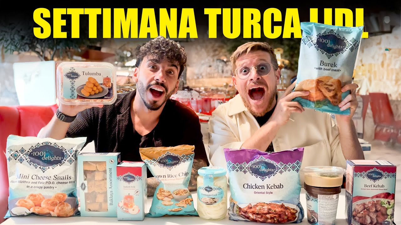 PROVIAMO TUTTO IL CIBO DELLA SETTIMANA TURCA DEL SUPERMERCATO LIDL - QUESTA SI CHE È UNA SORPRESA!