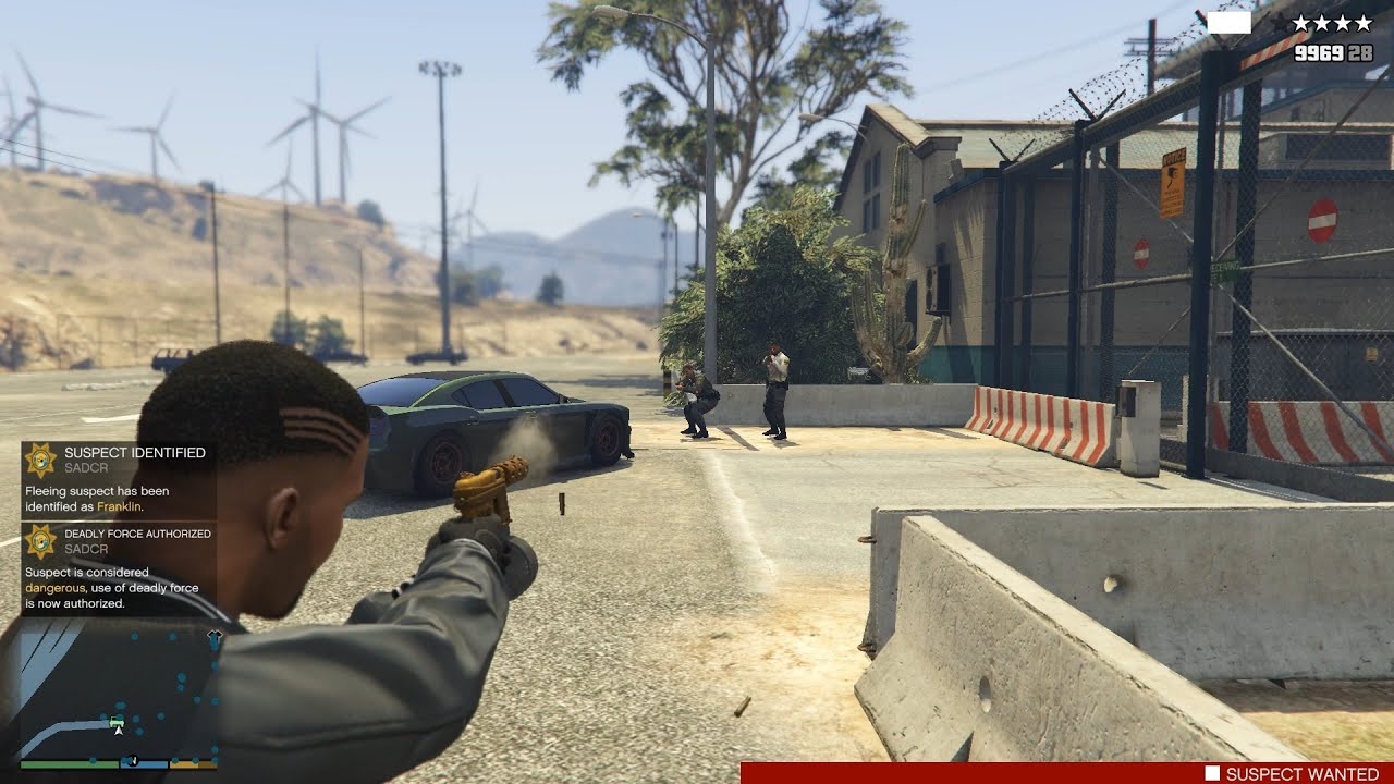 GTA V Franklin's Prison Shootout  + Six Star Escaped(RDE 3.1.7)