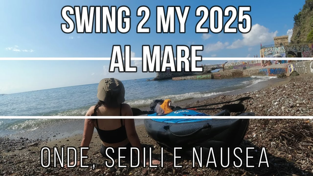 Il nuovo kayak Swing 2 al mare di Livorno