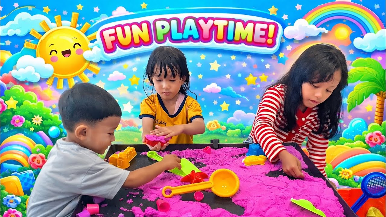 JENNAIRA MAIN MAINAN PASIR PASIRAN SERU BANGET 🌈🔥