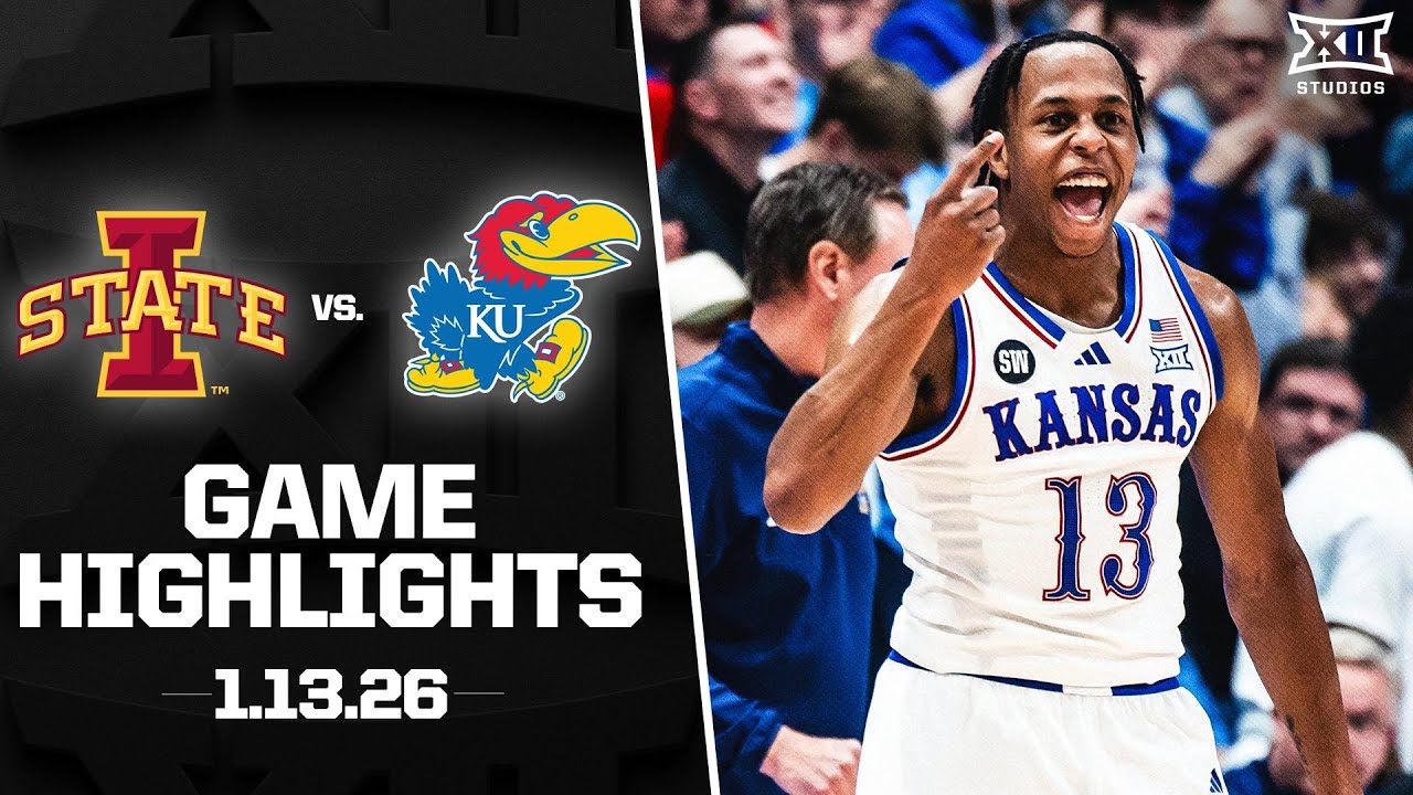 #2 Iowa State vs. Kansas Game Highlights | 2025-26 Big 12 Men&rsquo;s Basketball