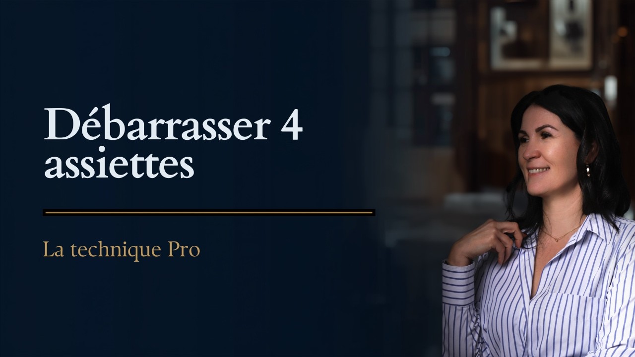LE DEBARASSAGE DE 4 ASSIETTES