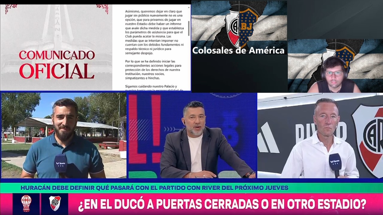 Escándalo En El Partido de River y Huracán