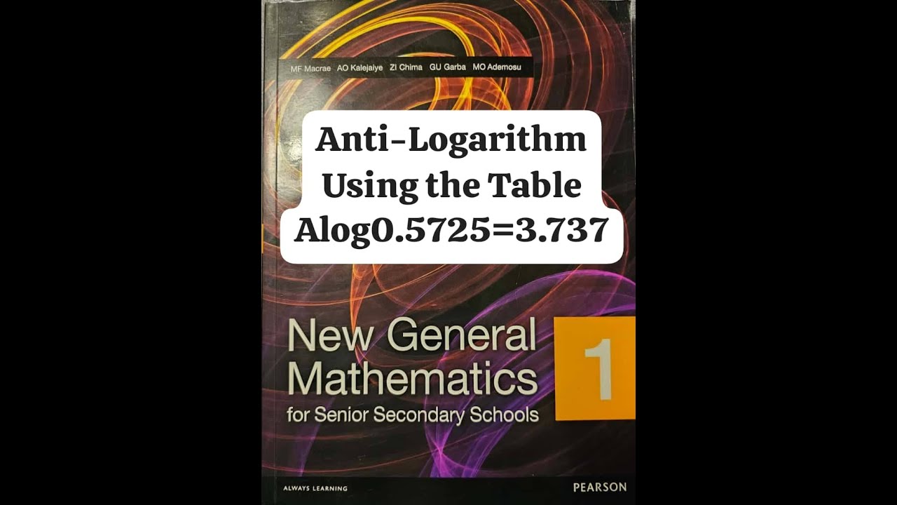 8 Antilogarithms Explained | How to Use Antilogarithm Tables for WAEC, JAMB, NECO &UTME (Chapter 1)