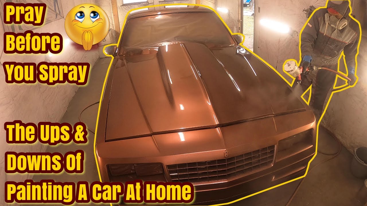 How To Paint A Car At Home - Step By Step Process - Custom 3 Stage Pearl Chevy Monte Carlo SS G-Body