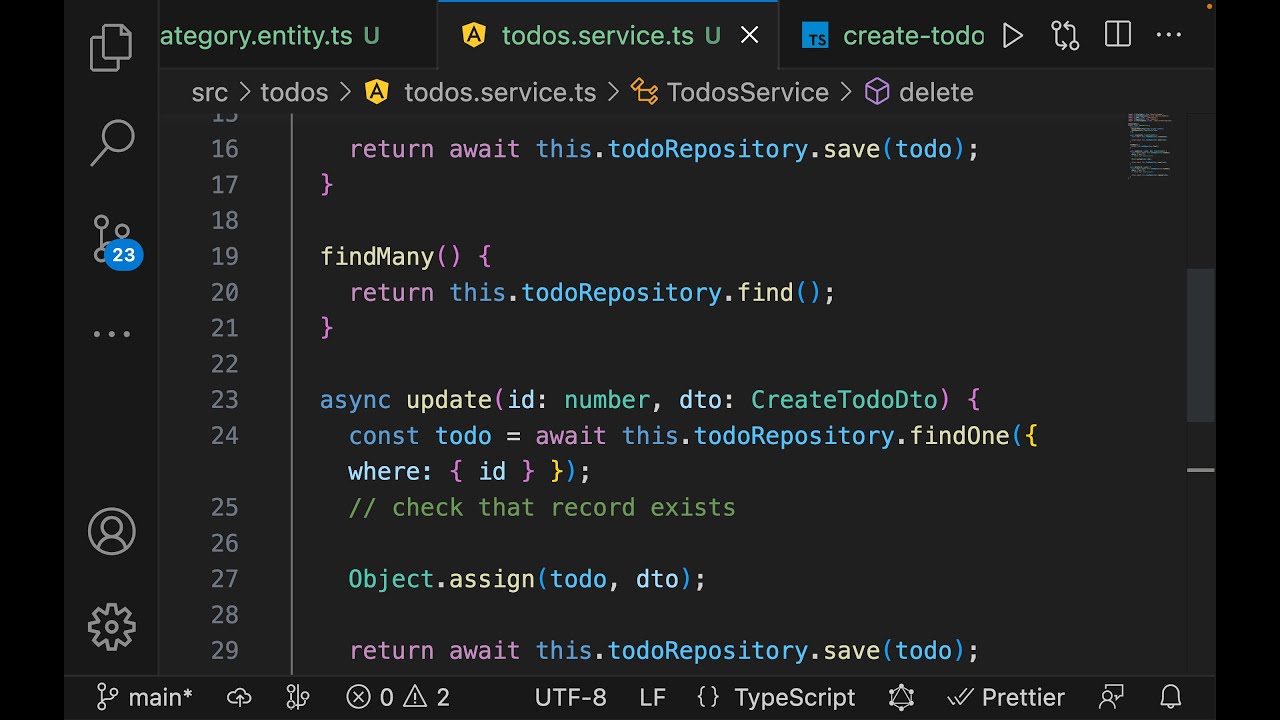 Nestjs CRUD example with MySQL & TypeORM