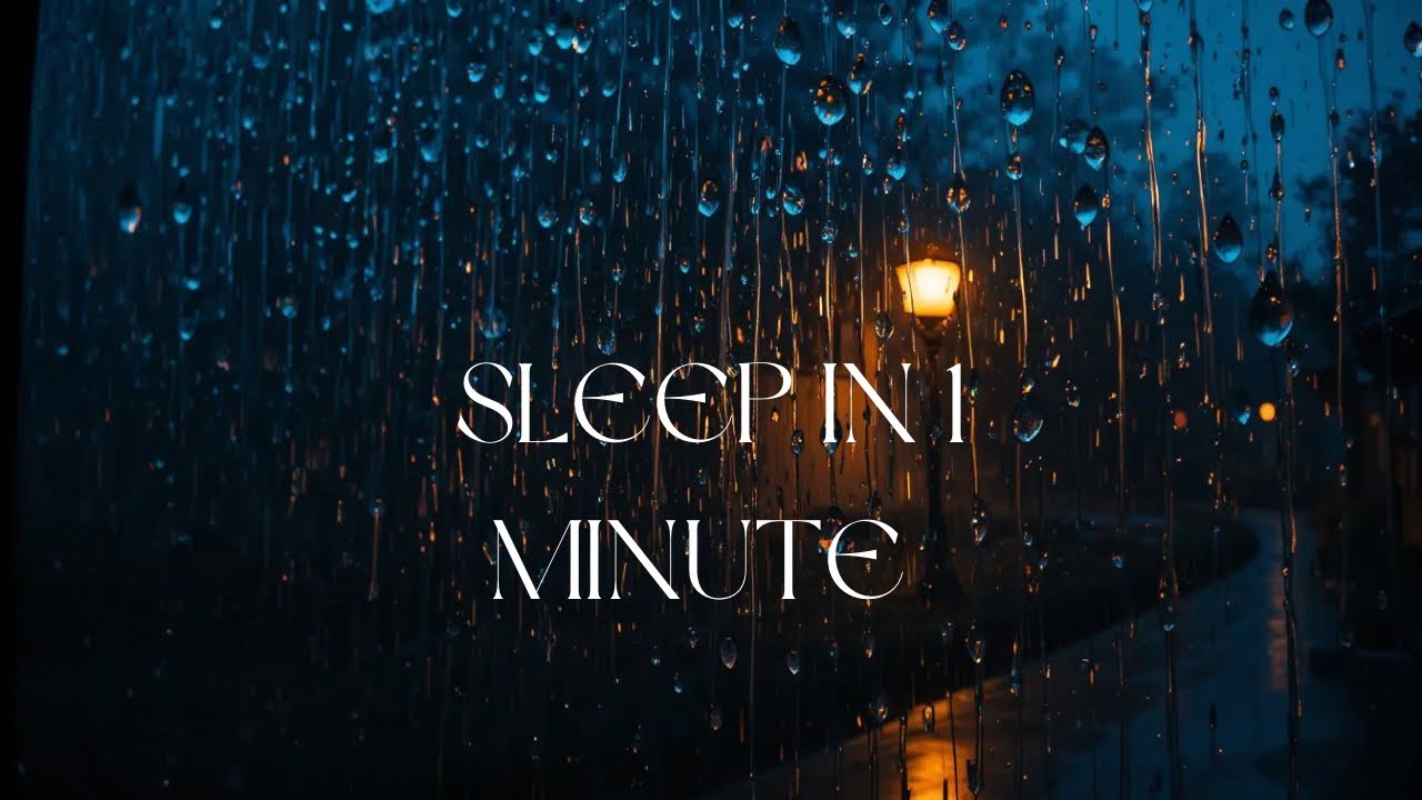 Dark Night Rain on Window 🌧️ Calm Sleep Ambience
