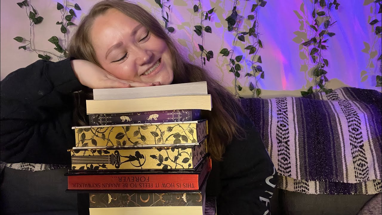 ASMR Long over due book haul! 