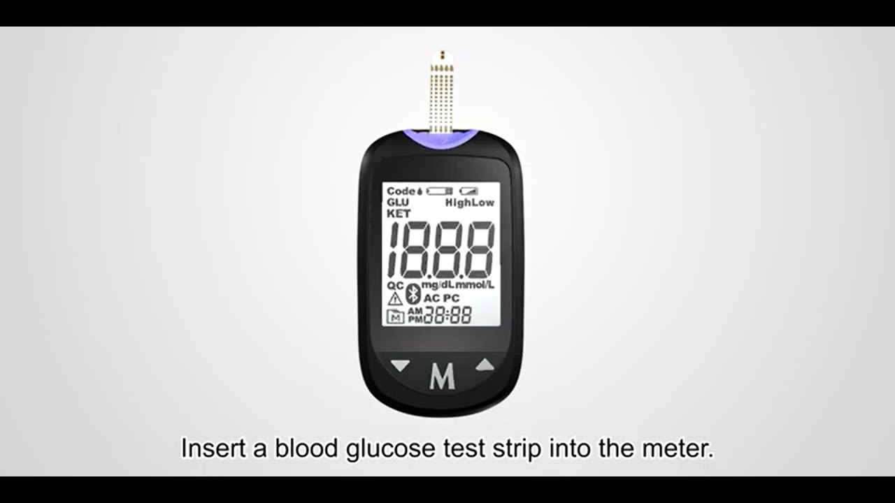 TD 4183 Strips Blood Glucose Test Operational Tutorial